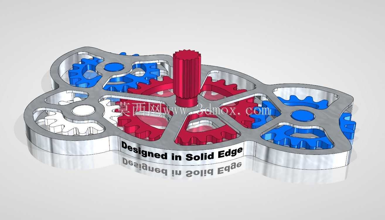 Solid Edge为3D打印设计的齿轮概念