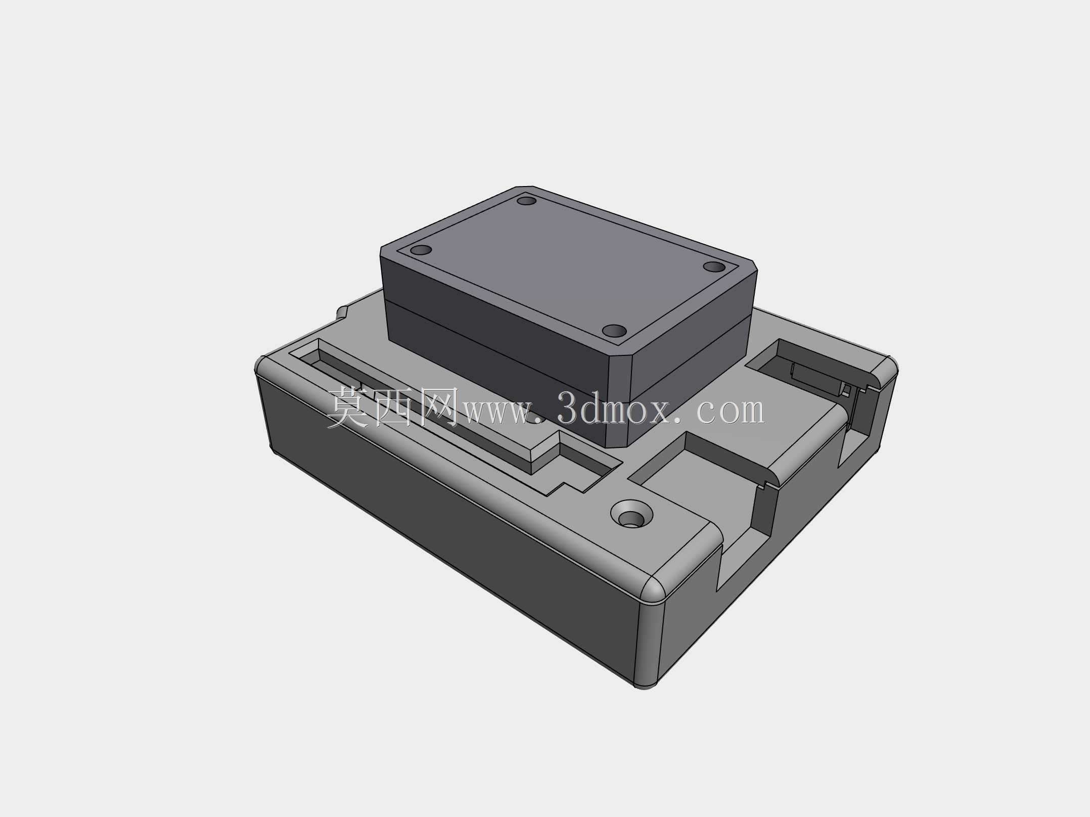 Arduino UNO卡扣式机箱,带MCP2515螺孔