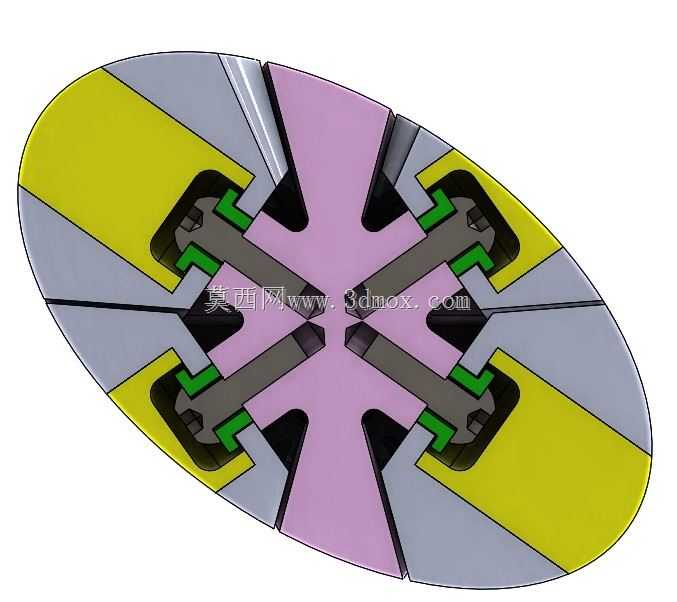 3d打印玩具用蛋锥齿轮组
