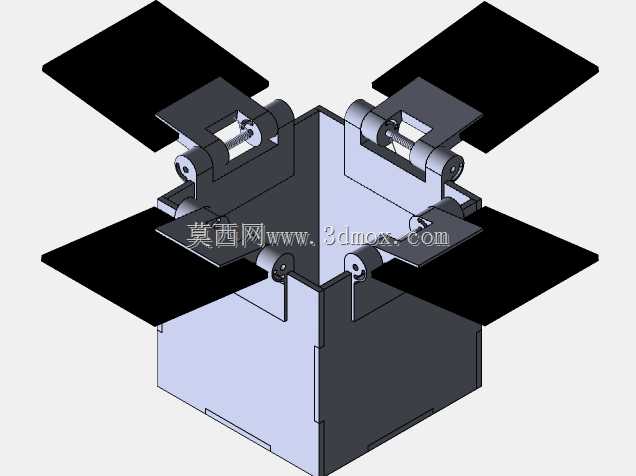 带有太阳能电池板部署机制的立方体卫星