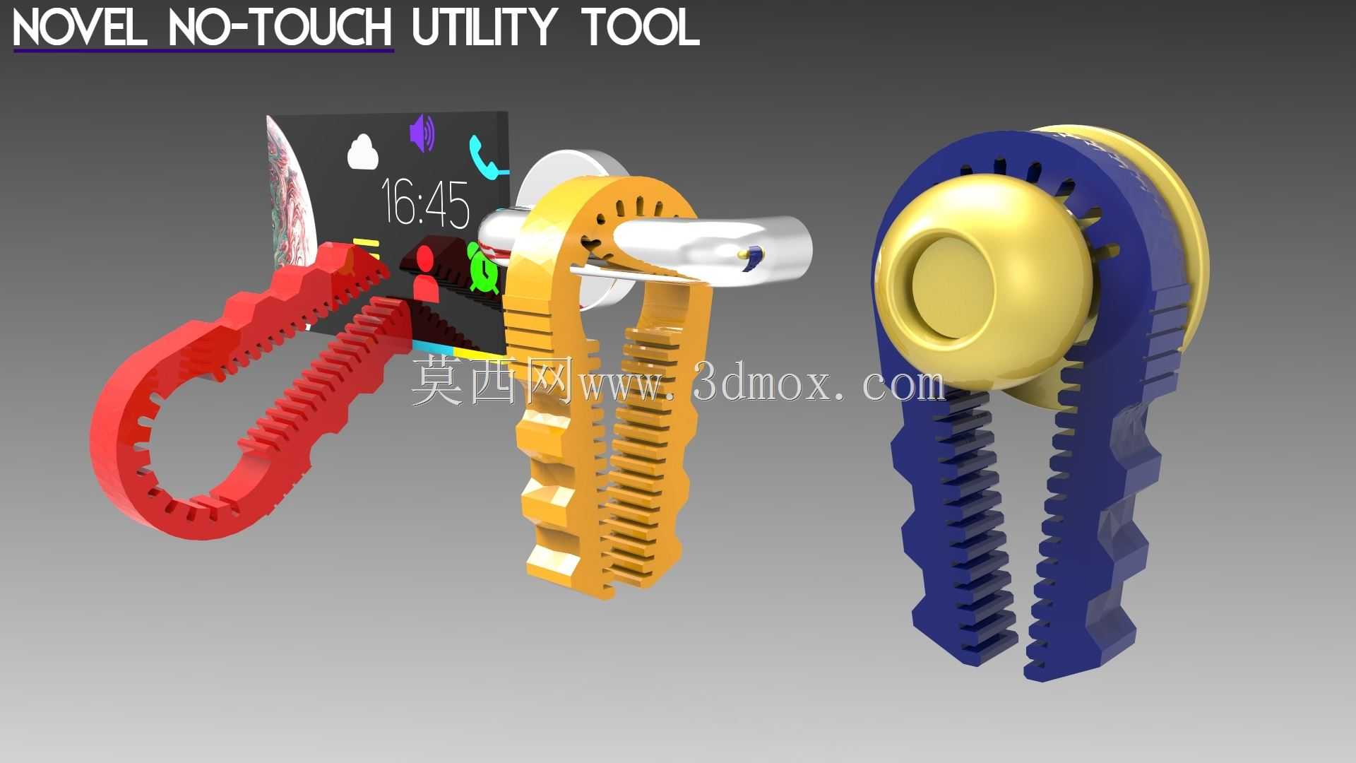 用于新冠肺炎的新型No-Touch实用工具