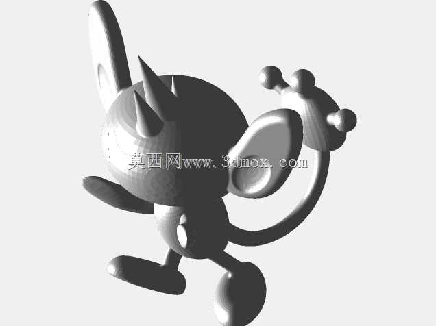 Aipom-宝可梦3D-塞尔吉奥CAD CAM