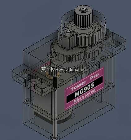 MG90S ΢���ŷ���� - ��ϸ�� CAD ģ�ͣ��ڳ��ֺ͵����