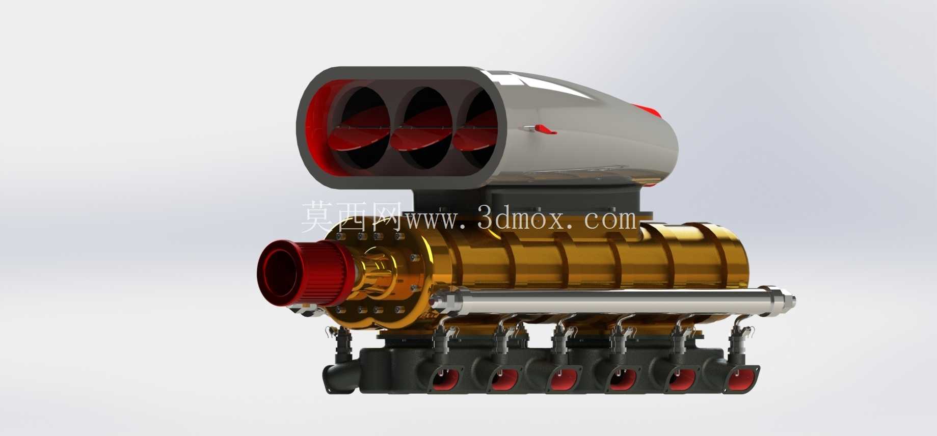 V12 ��ȼ�����߼� 3D CAD ��ģ