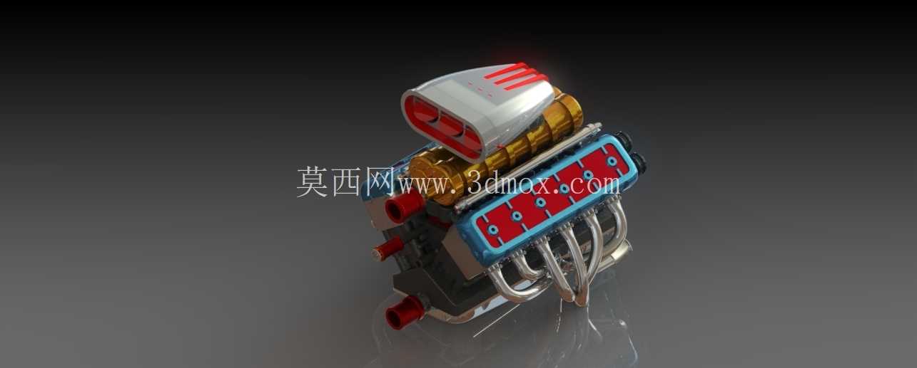 V12 ��ȼ�����߼� 3D CAD ��ģ