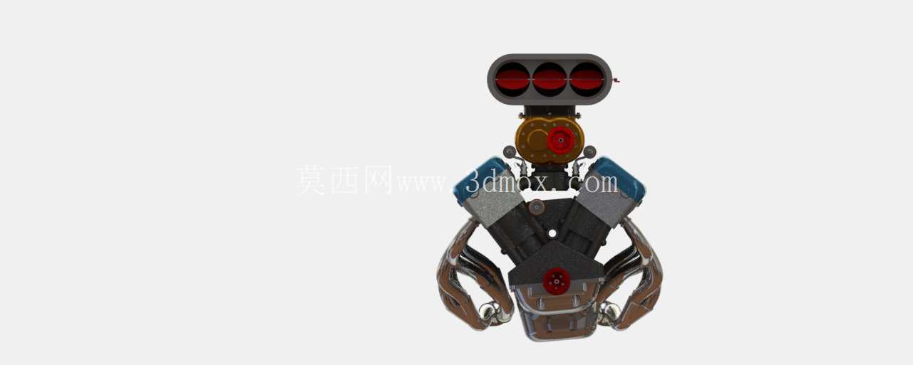 V12 内燃机:高级 3D CAD 建模