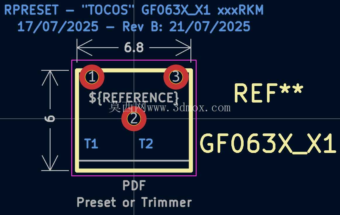 预设或修剪器“GF063X1”