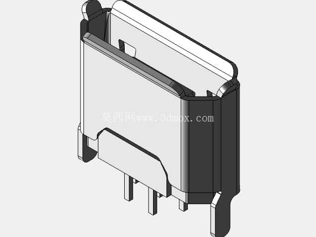微型 USB B 型垂直 5 针