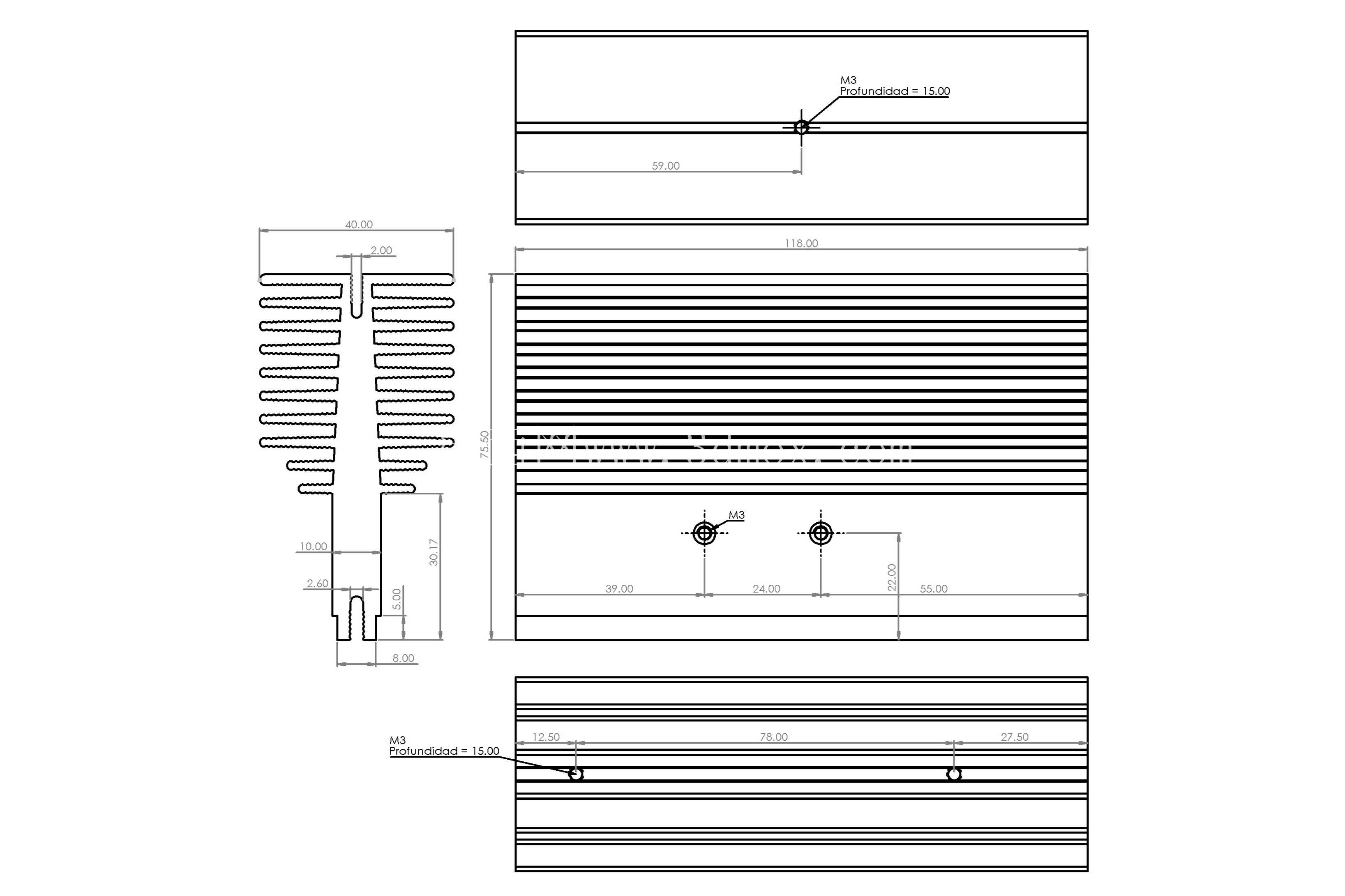 ɢ���� 2 x TO-247 40x75.5x118mm