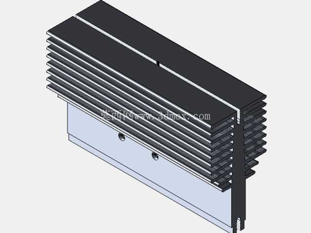 散热器 2 x TO-247 40x75.5x118mm