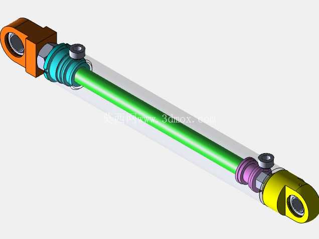 ����ʽҺѹ�ף���ǰ��˰�װ�ף�50x30x400 mm