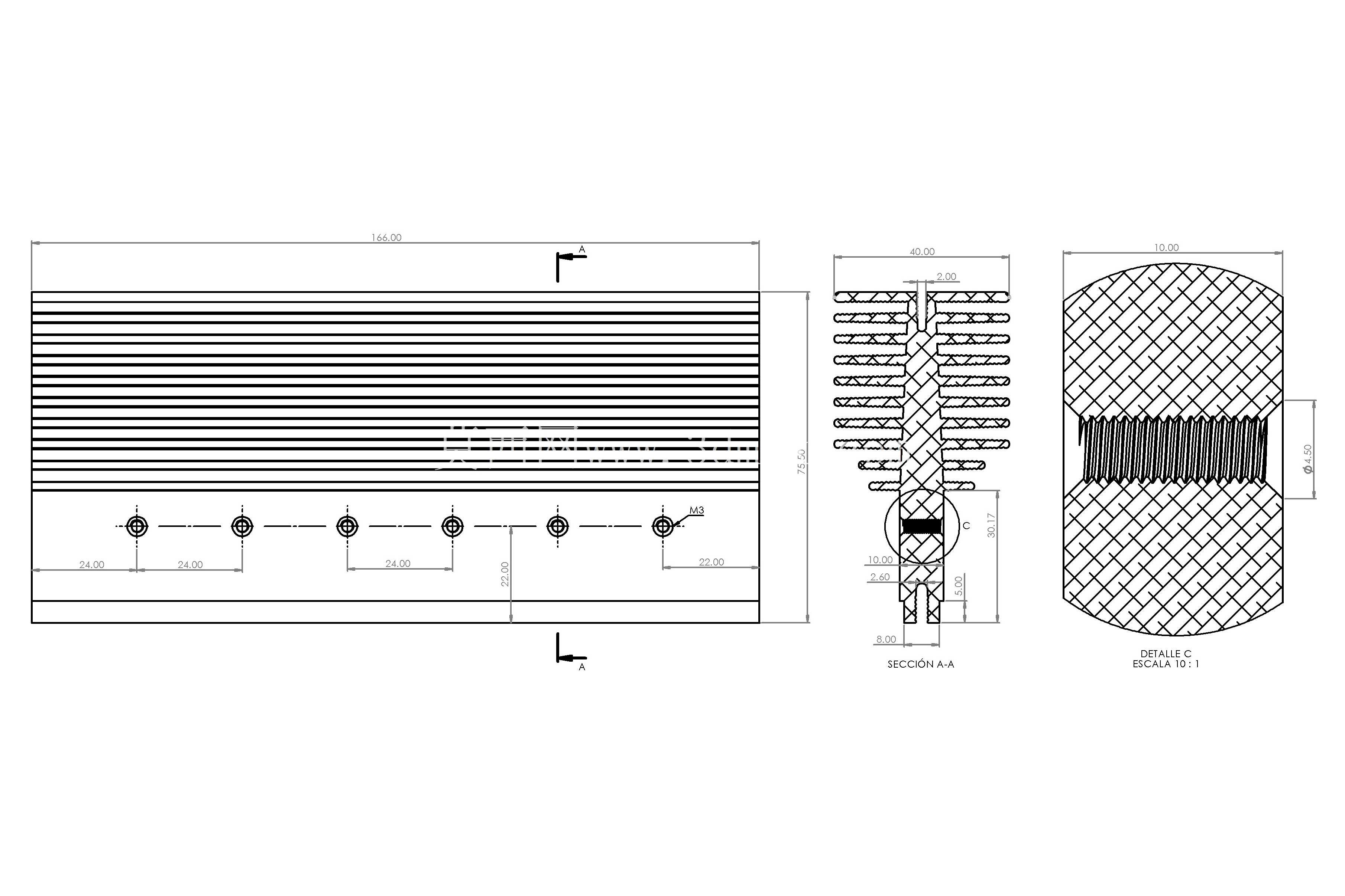 ɢ���� 6 x TO-247 40x75x166mm
