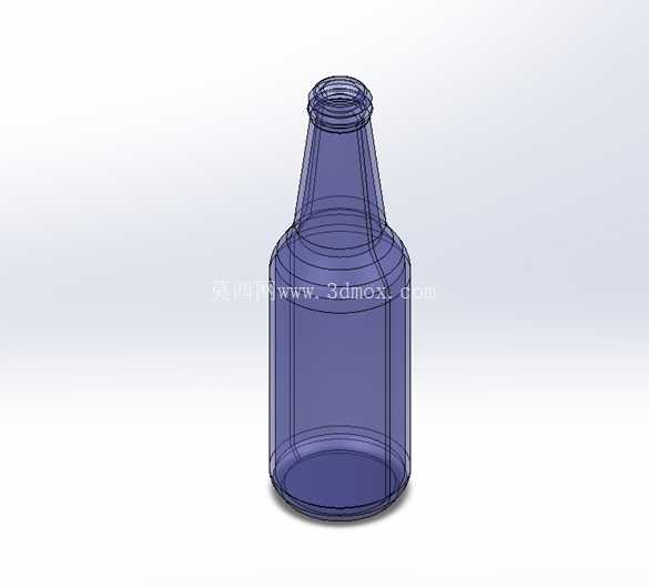 Botella Simple con Redondeos - ��Բ�ǵļ�ƿ�� - SolidWorks ģ��