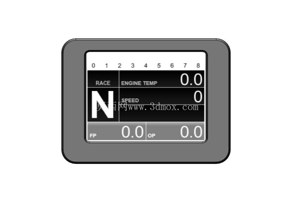 MoTec Dash D153 CAD