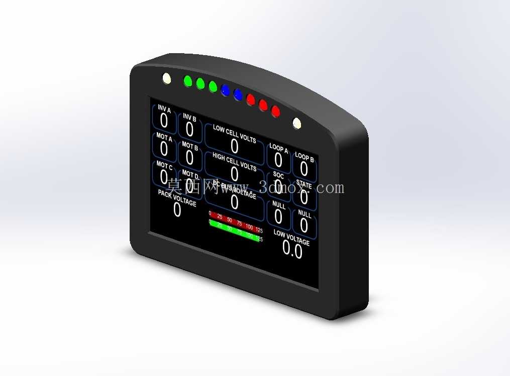 MoTec Dash C125 CAD