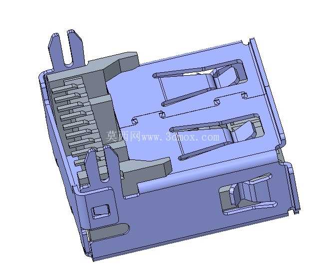 USB 3.0 A型带法兰