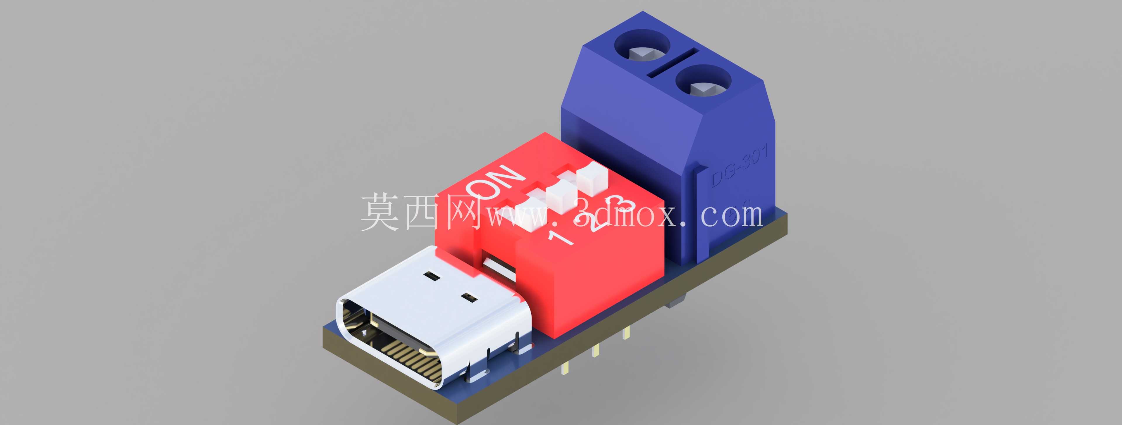 �� DIP ���غͽ��ߺе� Micro USB PD ��