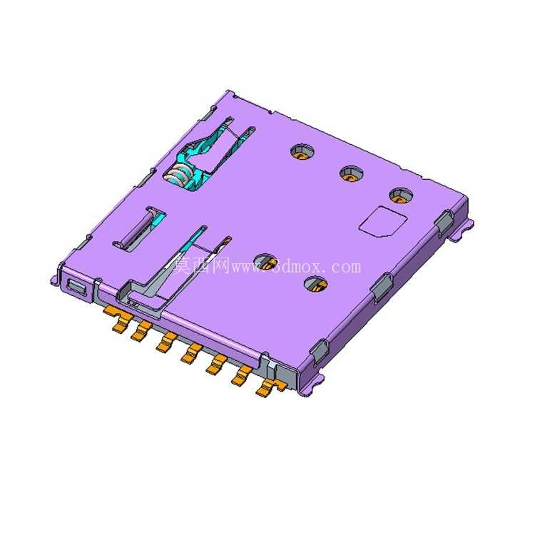 nano sim、4FF-sim 卡连接器,具有推送功能和卡检测功能