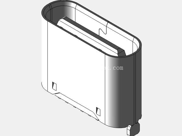 USB C 型插座,16 针垂直