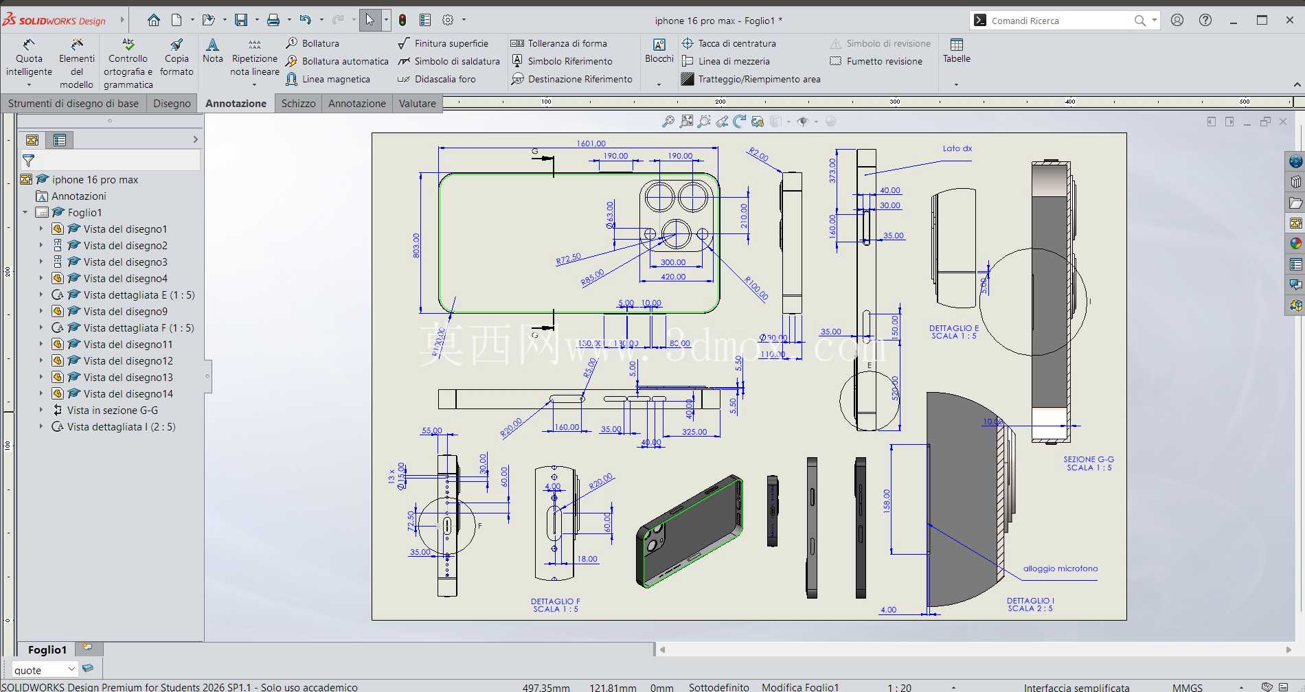 iPhone 16 promax Solidworks