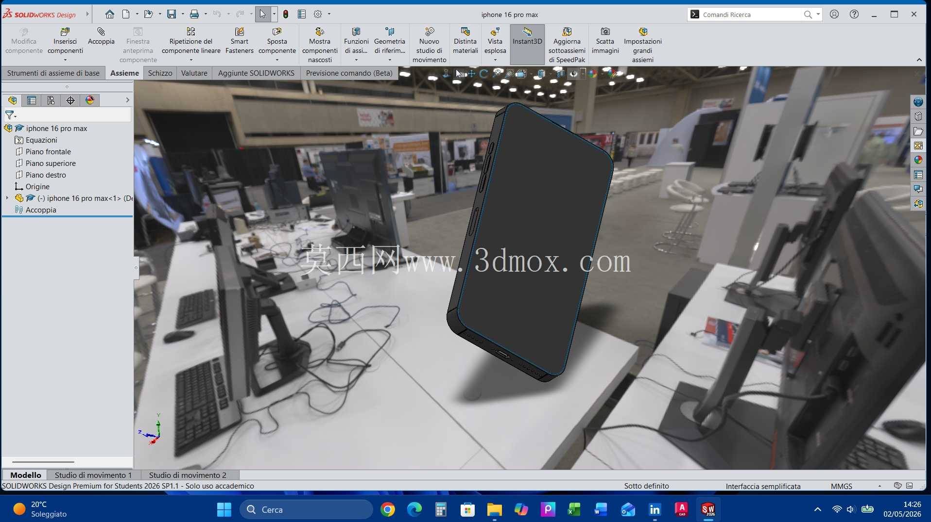 iPhone 16 promax Solidworks