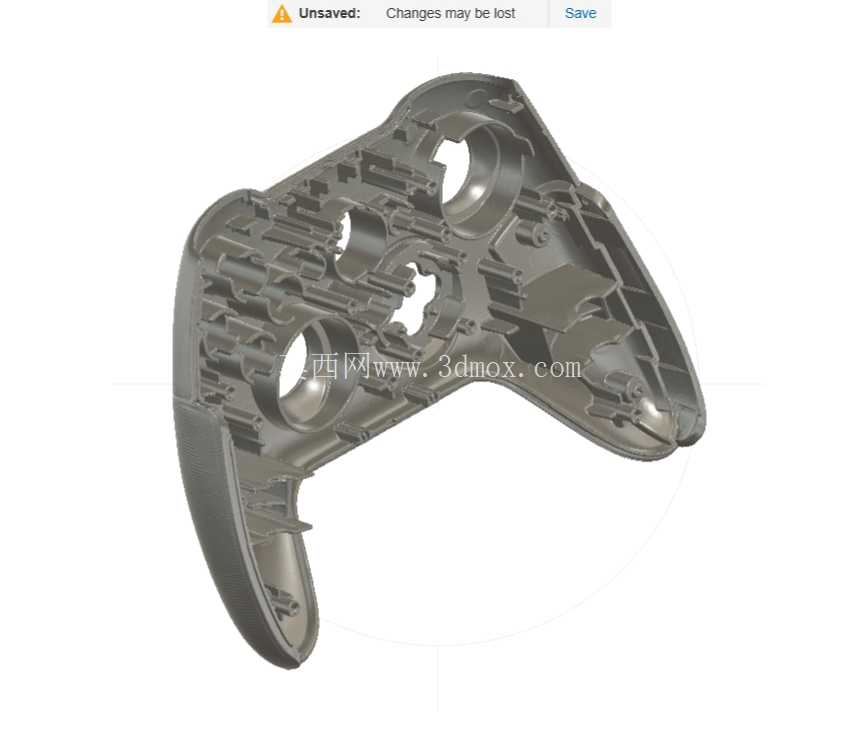 视频游戏控制器上半身扫描至 CAD