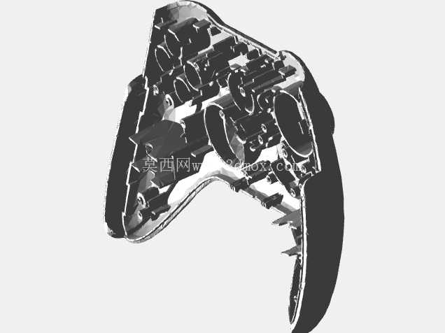 视频游戏控制器上半身扫描至 CAD