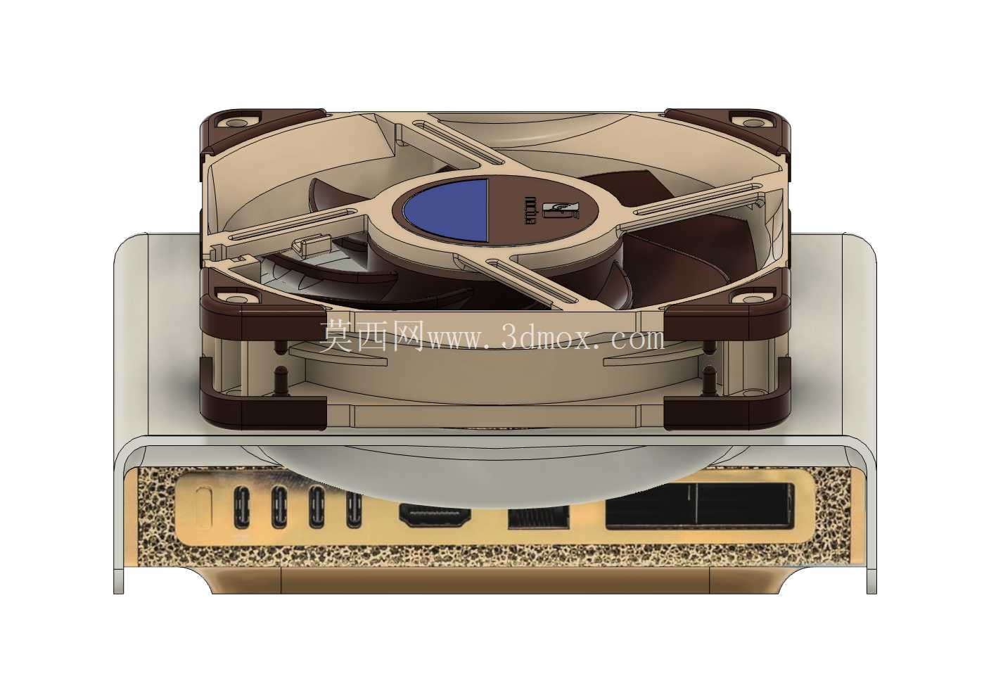 Nvidia DGX Spark (GB10) 后通风冷却管道