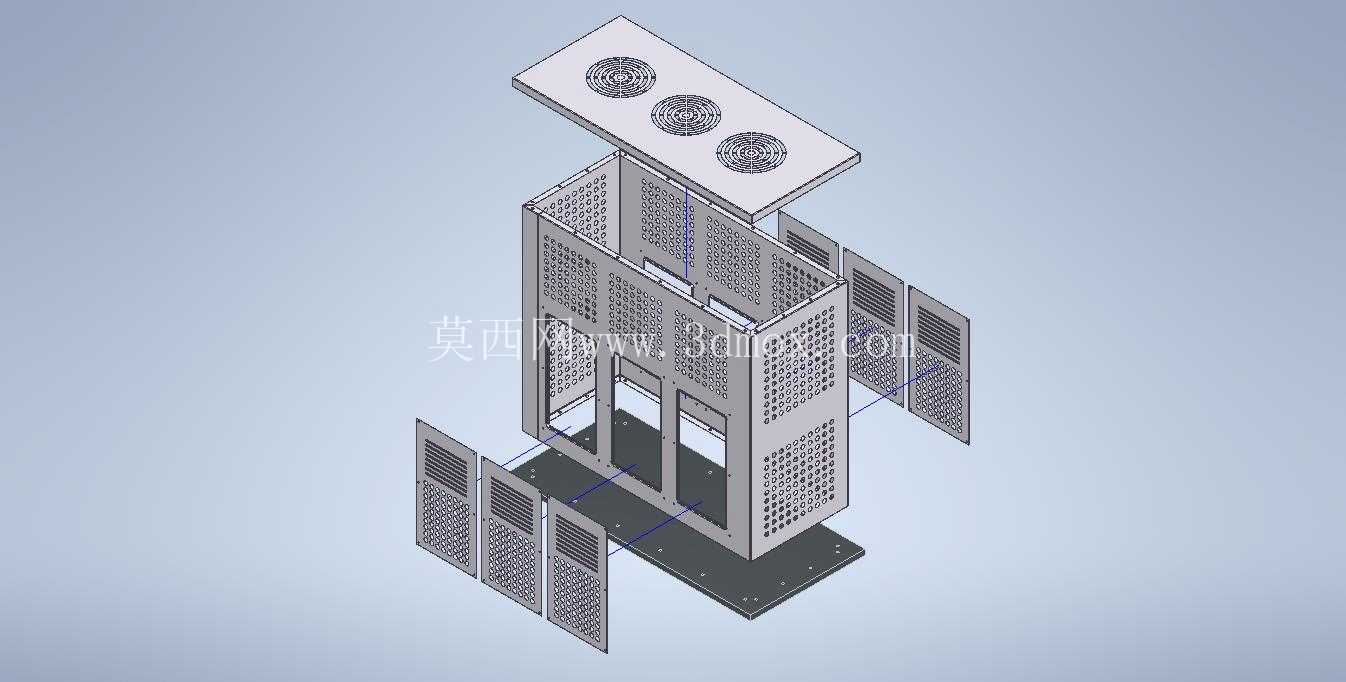 机器外壳组装-3D CAD