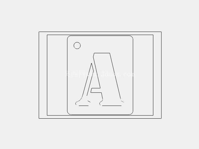 ��ĸ��ǩ 60mmH x 50mmW x 2mm