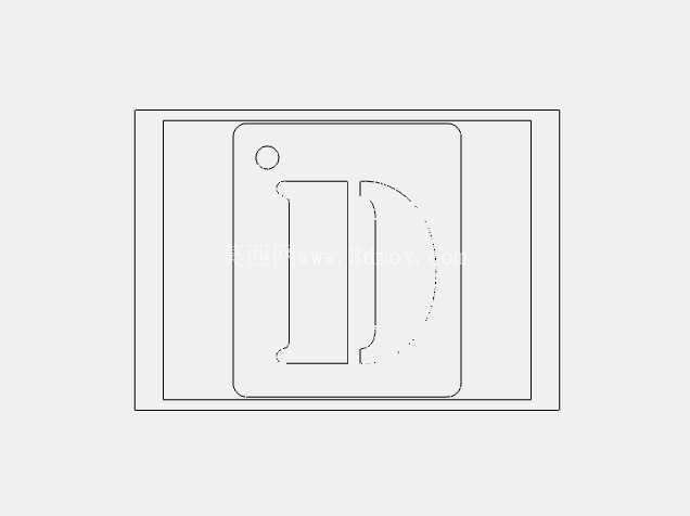 ��ĸ��ǩ 60mmH x 50mmW x 2mm
