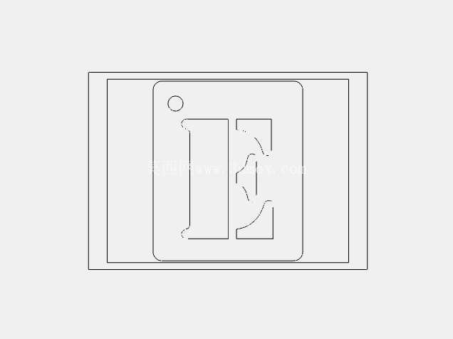 ��ĸ��ǩ 60mmH x 50mmW x 2mm