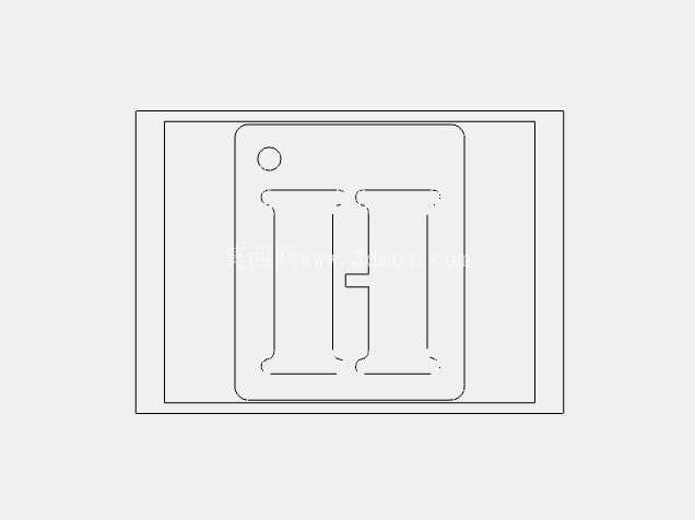 ��ĸ��ǩ 60mmH x 50mmW x 2mm
