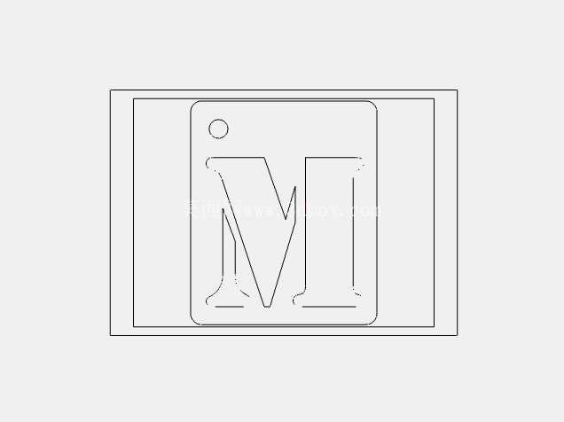 ��ĸ��ǩ 60mmH x 50mmW x 2mm