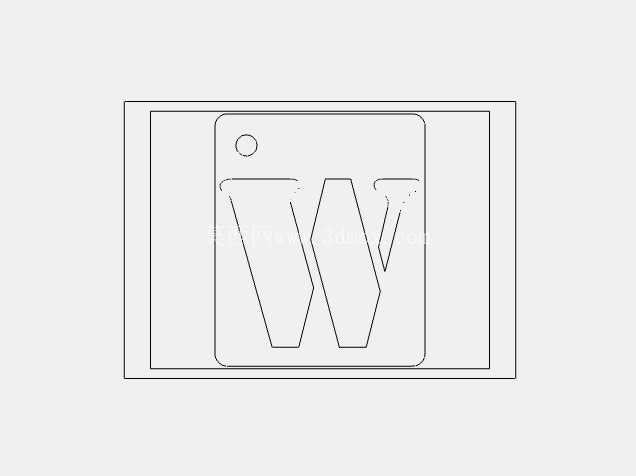 ��ĸ��ǩ 60mmH x 50mmW x 2mm
