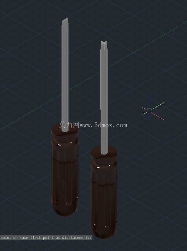 ʮ�ֲ�ƽͷ��˿�� 3D ģ�� (AutoCAD)
