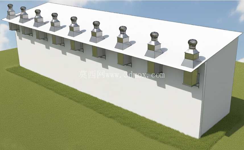 带风力涡轮机提取器的工业屋顶通风管道(?ng th?ng gió))