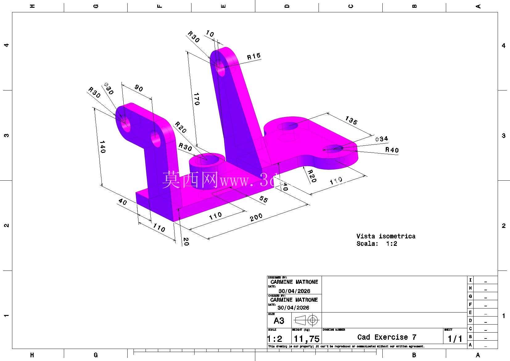 CAD ��ϰ 7