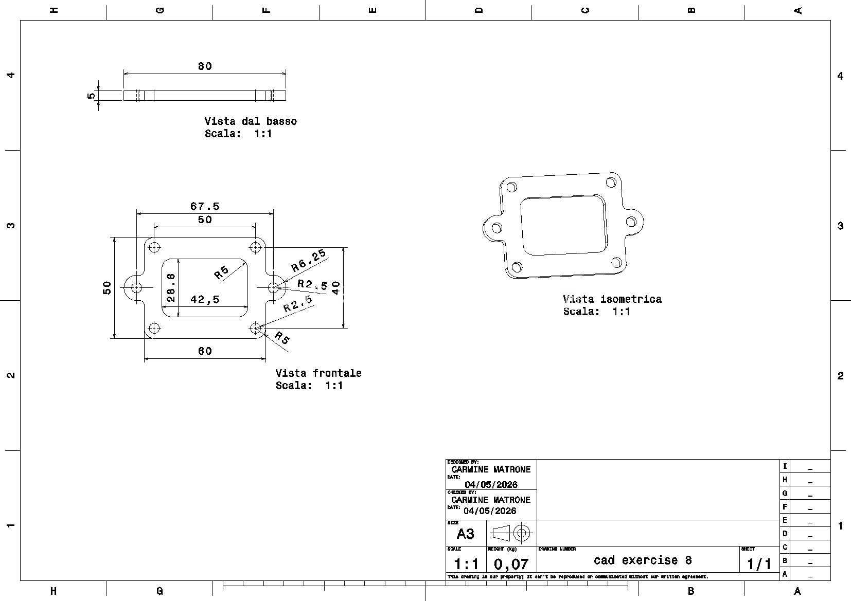 CAD 练习 8
