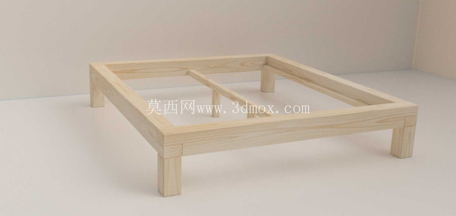简易木床 - 180 × 200 厘米 - 实木,无螺丝