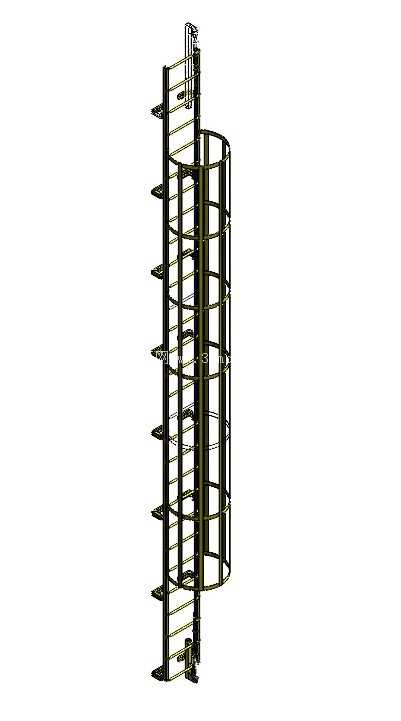 ���������Ĵ�ֱ�� �C 8.40m��Escada Vertical com Linha de Vida- 8,40m��