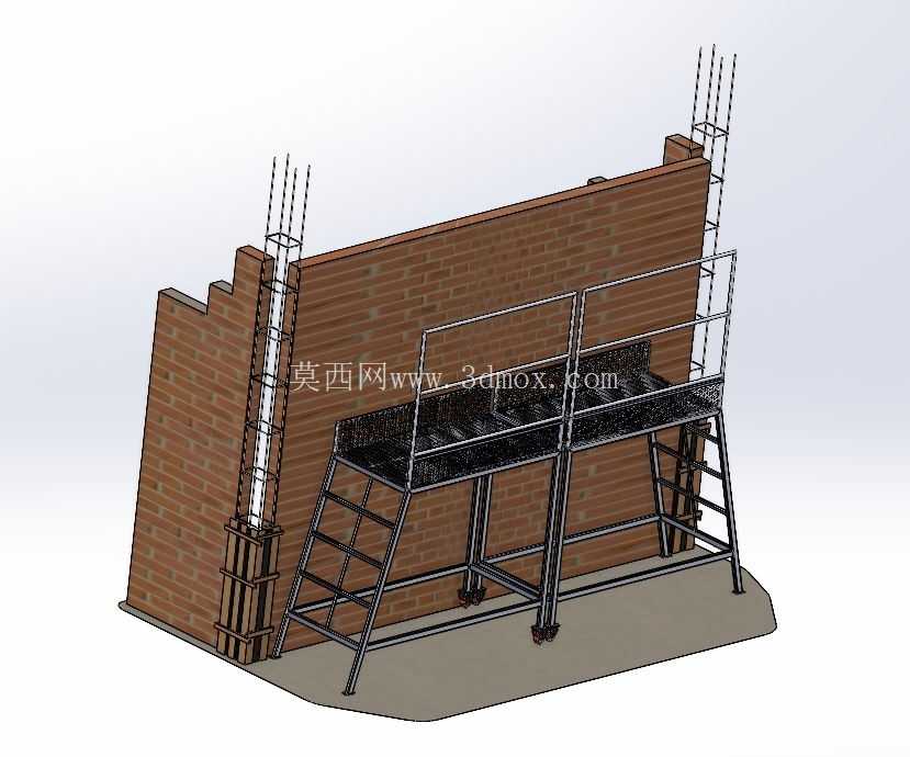 ���ڽ������̵Ĵ������� 1.5 ��ƽ̨ (Plataforma de 1,5m com Guarda-corpo para constru??o Civil)