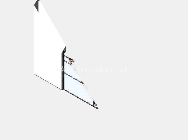 PUERTA ABATIBLE DE DOS CUERPOS CON BARRA ANTIPANICO DE DOS PUNTOS