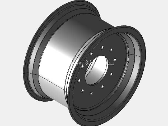 back_hoe_loader_rear_side_rim_part_��ģ