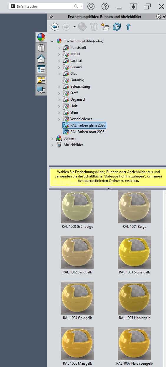 SolidWorks 2026 �� RAL CLASSIC ��ɫ��RGB ����ֵ��