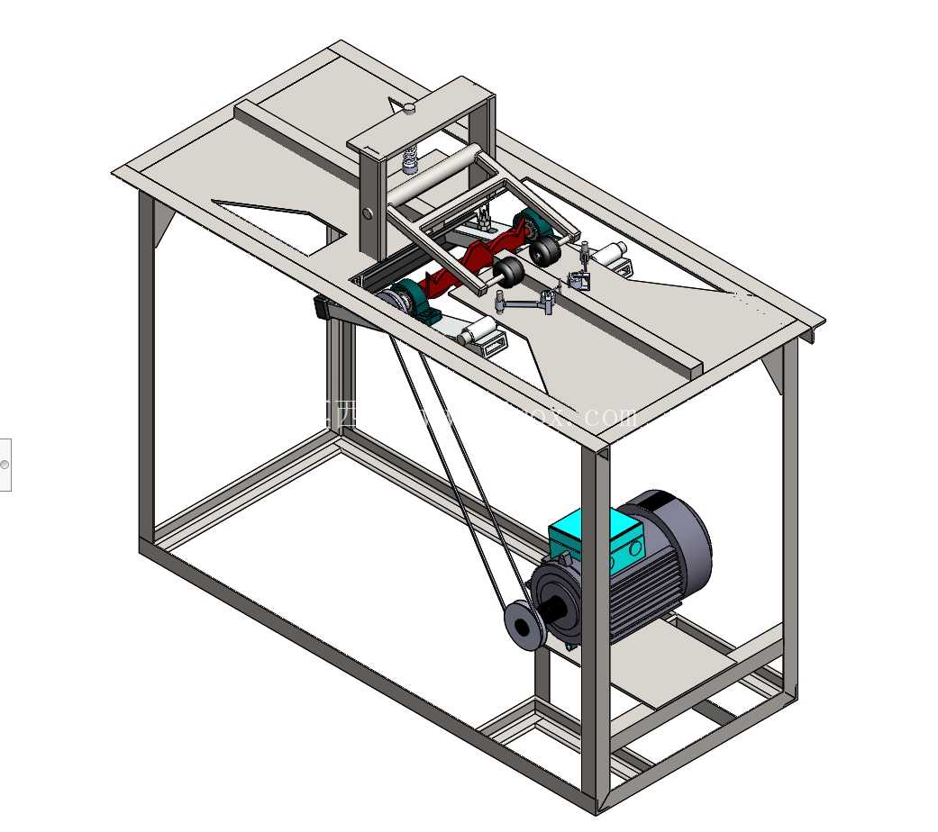 檐口切割机的 3D 模型