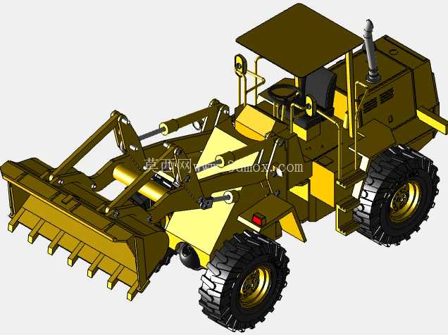 Retroexcavadora Completa - SolidWorks