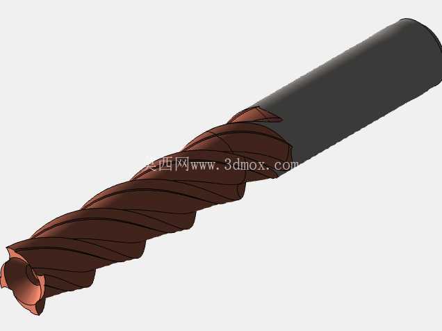 麻花钻头 - SolidWorks CAD 模型