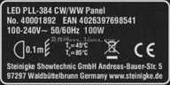 Eurolite - LED PLL-384 CW/WW 面板