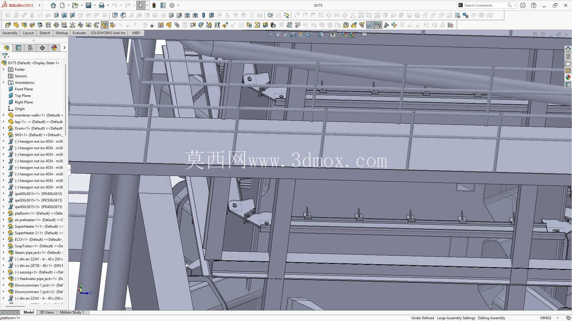 Dunaferr DV75 锅炉模型已完成。 最详细、完整的模型